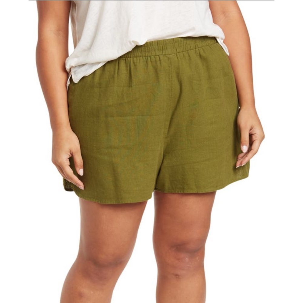 Abound Linen Blend Dolphin Shorts size 1X